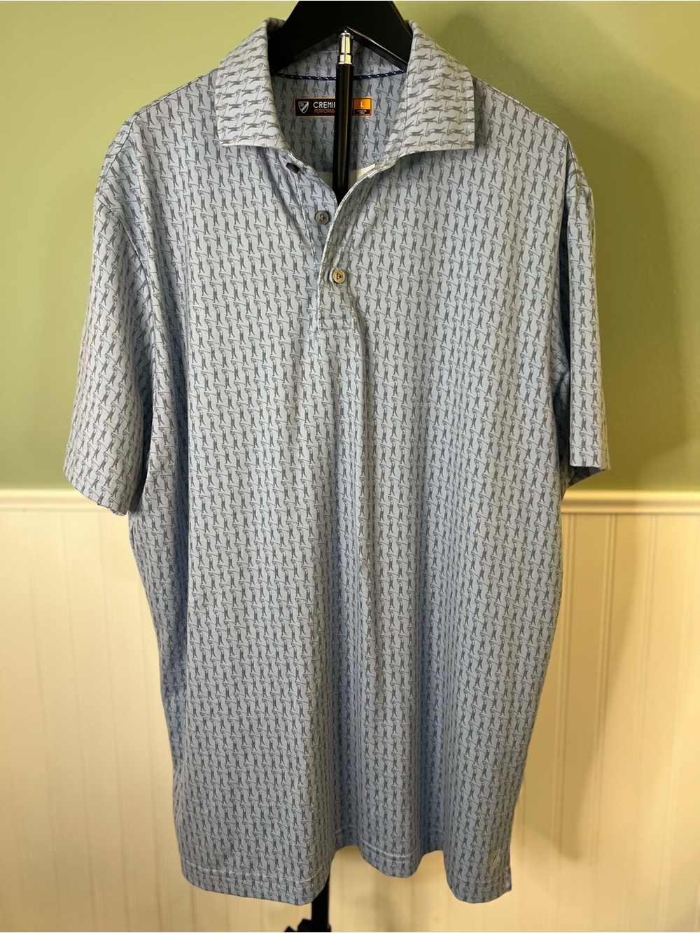 Daniel Cremieux Light Blue Golf Collared Performance Polo. Size XL